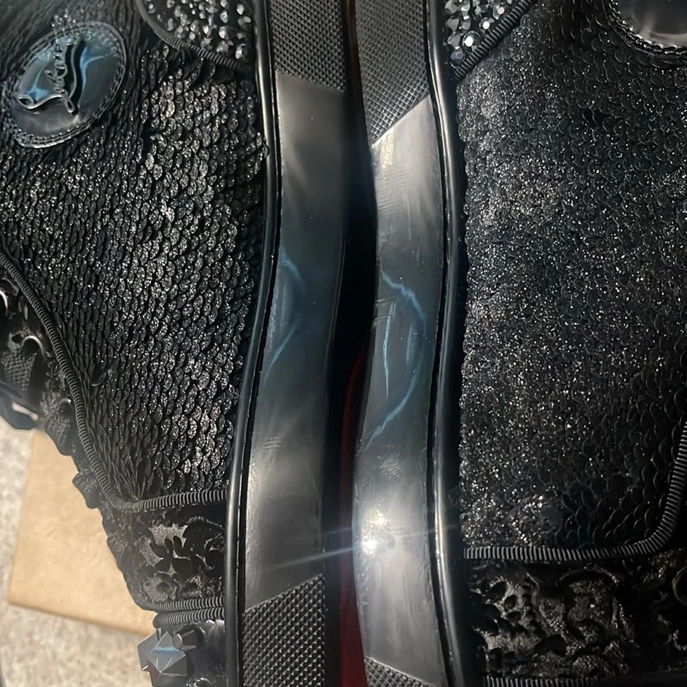 Christian Louboutin Louis Mix No Limit Flat Pat/CR Star/Velv size 40.5 eu - Picture 14 of 14